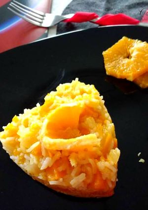 Foto di Risotto alla zucca, con arance e zenzero
