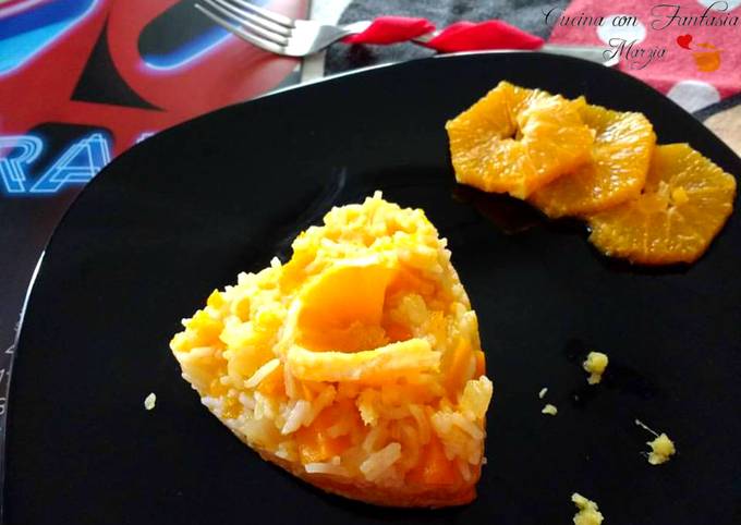 Ricetta di Veloce Risotto alla zucca, con arance e zenzero