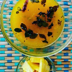 A picture of Pineapple Rasam.