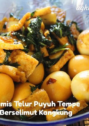 Foto resep 121. Tumis Telur Puyuh Tempe Berselimut Kangkung
