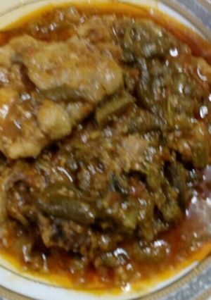صورة لوصفة ادام الباميه على طريقتي 🍜