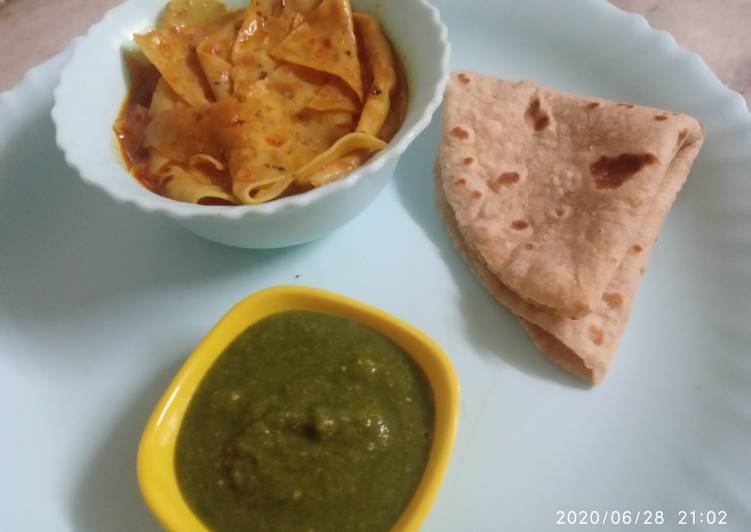 Papad ki sabji