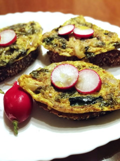 Una foto de Tortilla de alga wakame