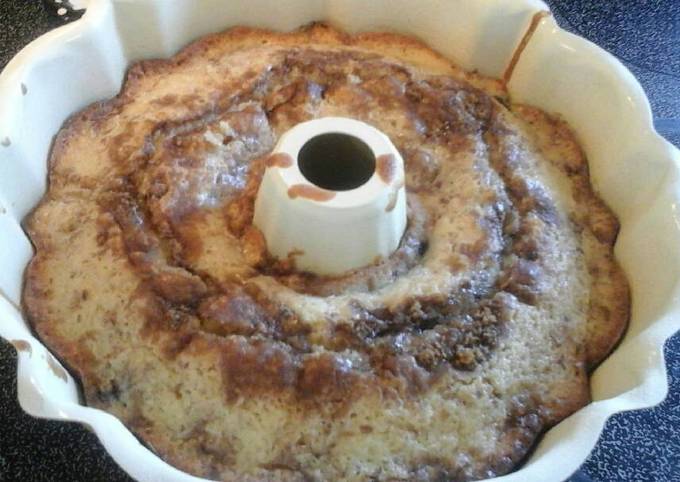 Steps to Make Quick Blueberry bundt cake