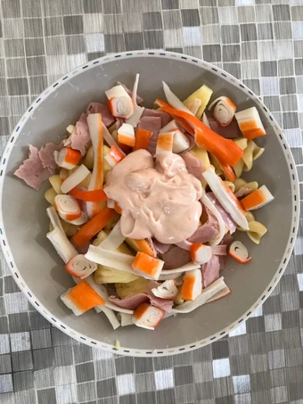 Manera fácil Hacer Ensalada tropical de pasta  que Muy delicioso