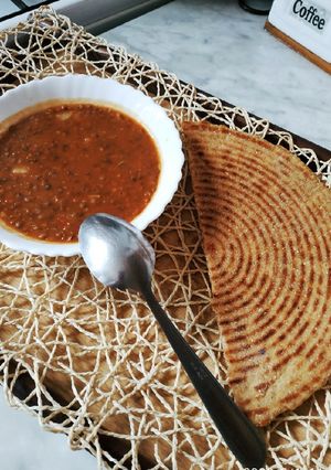 صورة لوصفة 🍲 وجبة عدس من النوع الاسود الرقيق 🍲