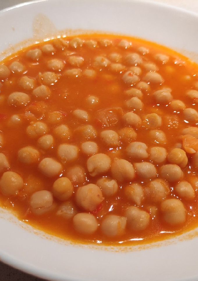 Una foto de Potaje de garbanzos simple