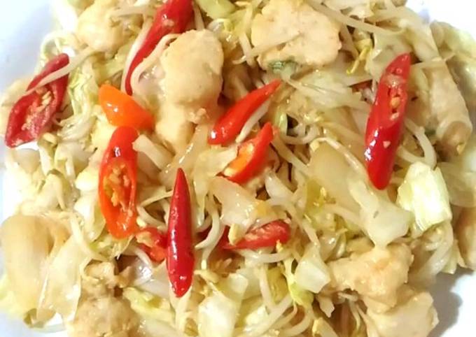 Resep Tumis Bakso Ayam Kubis And Kecambah Oleh Ibu Tina Cookpad