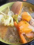 Sopa de verdura y carne