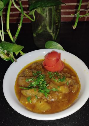 A picture of Masala Kaddu With Black Pepper.