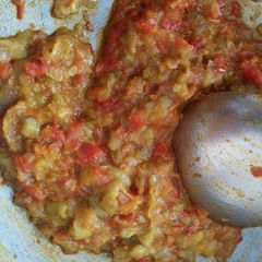A picture of Ridge gourd ki sabji.