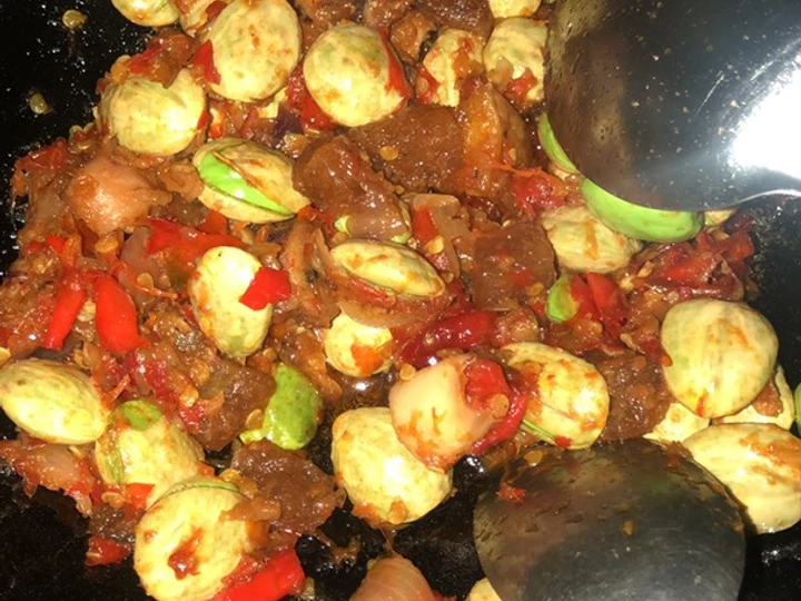 Easy Steps to Make Recipes Sambal petai cumi asin the Awesome  Delicious.