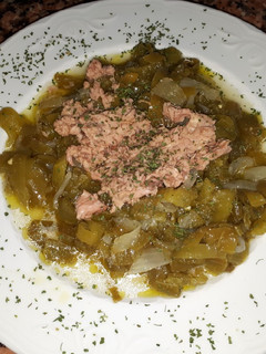 Una foto de Ensalada de pimientos verdes