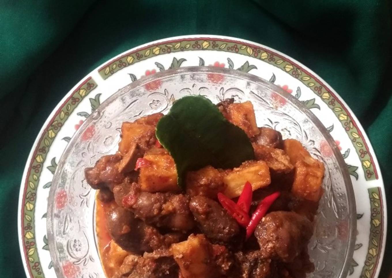261. Jantung Ayam Kentang Sambal Kecap
