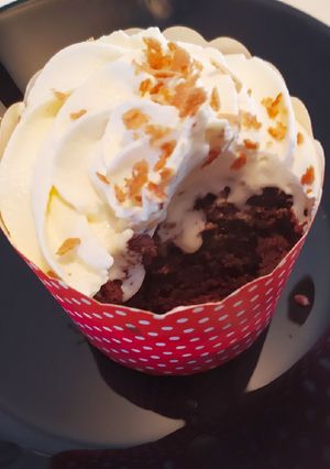 Une photo de Fondant chocolat chantilly