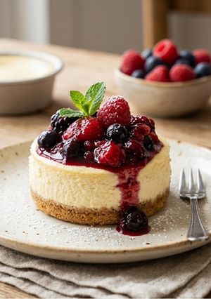 Una foto de Mini Cheesecakes de Frutos Rojos
