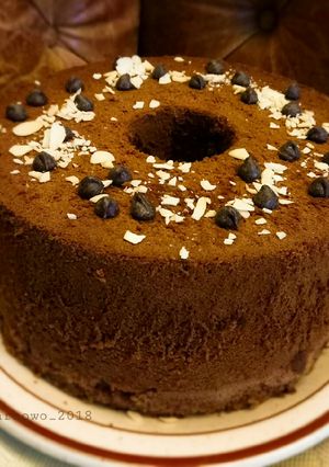 Foto resep Triple Chocolate Chiffon Cake