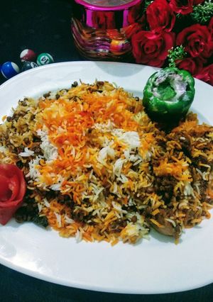 A picture of Masoor biryani.
