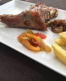 Paletilla y pierna de lechazo asado en olla lenta