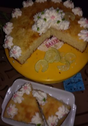عکسی از دستور کیک لیمویی