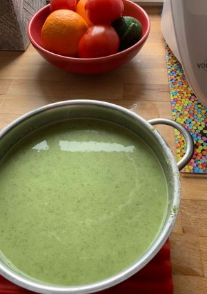 Une photo de Velouté de soupe de radis à la ricotta
