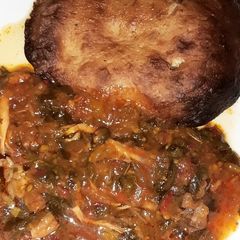 A picture of Miyan Taushe/Pumpkin Soup.