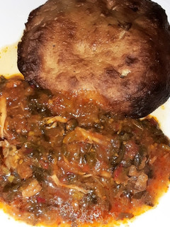 A picture of Miyan Taushe/Pumpkin Soup.