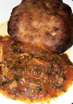 A picture of Miyan Taushe/Pumpkin Soup.