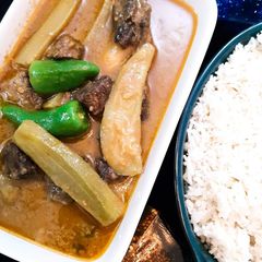 A picture of Lauki Gosht.