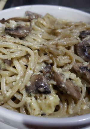 Una foto de Pastas al pesto