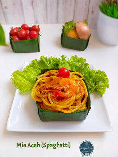 Foto resep Mie Aceh Spaghetti (wadah Takir)