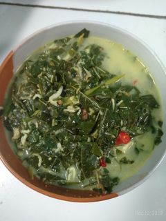 Foto resep Sayur Daun singkong santan teri medan