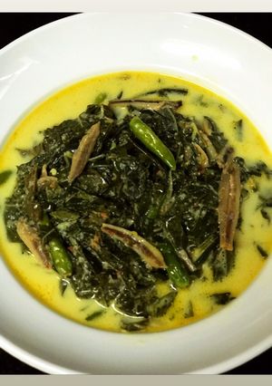 Foto resep Gulai Daun Singkong Teri Medan