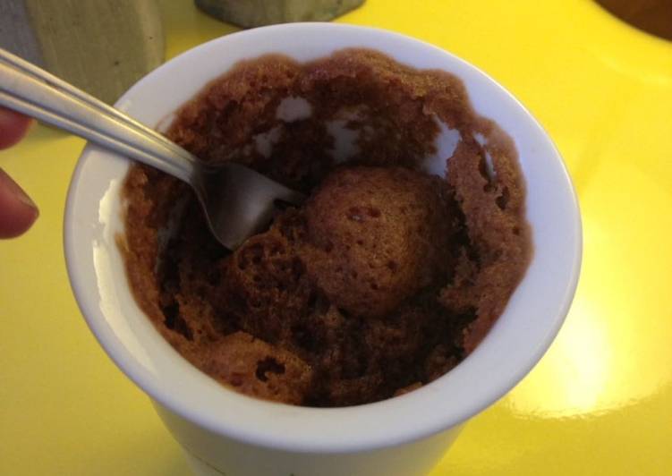 Bolo de caneca de chocolate