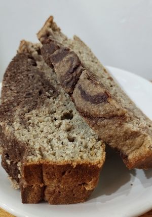 Una foto de Budín marmolado saludable 🍌