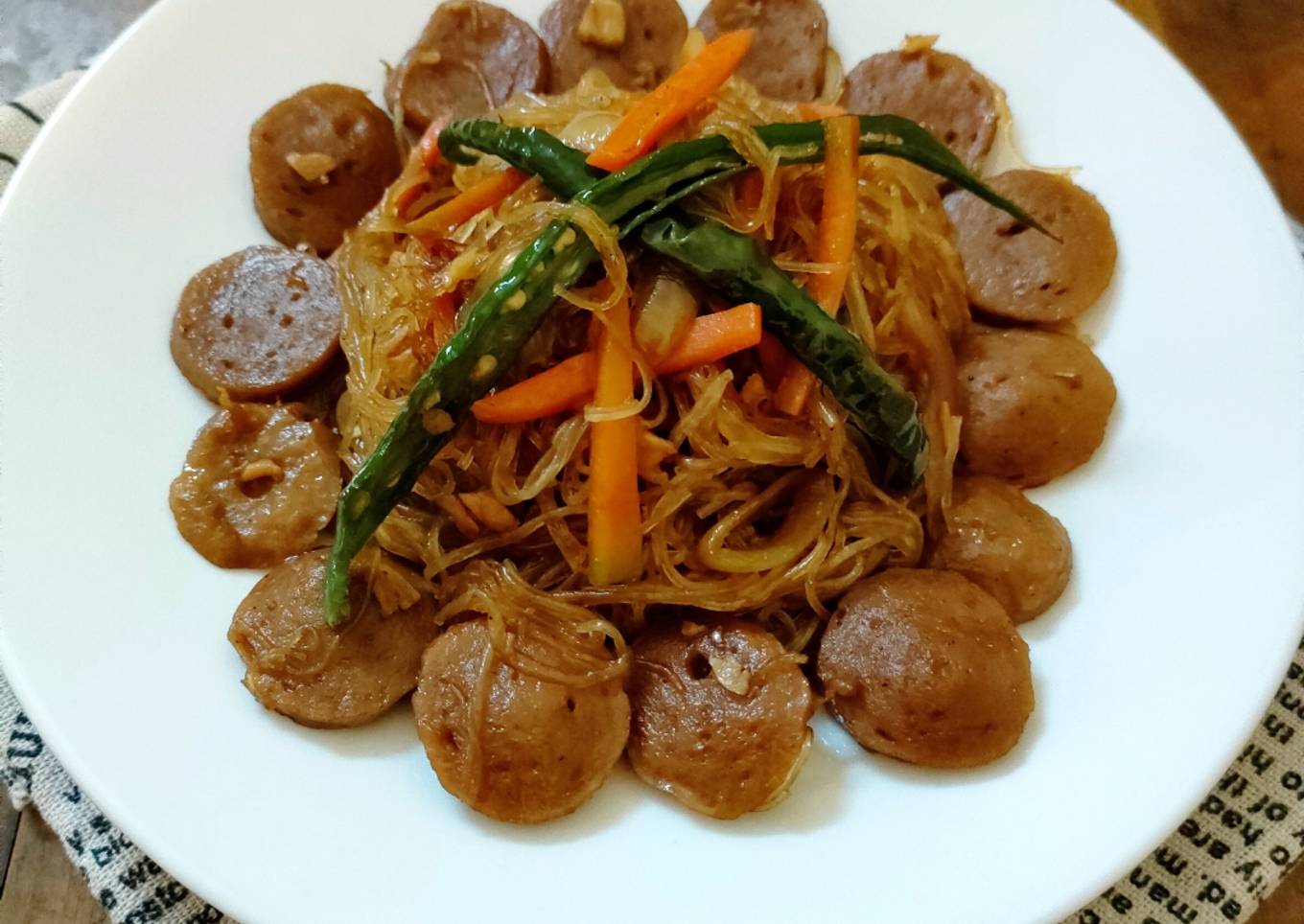 Soun Goreng Cabai Hijau ala Hajatan