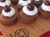 Bocadillos chocomanjar cereza