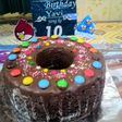 Kue ulang tahun brownies kukus lapis coklat leleh irit bahan