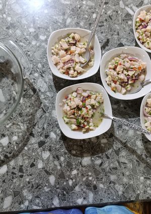 Una foto de Ceviche peruano de leche de tigre original 😋
