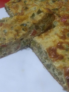 Una foto de Tortilla de pencas o cabos de acelga