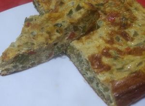 Una foto de Tortilla de pencas o cabos de acelga