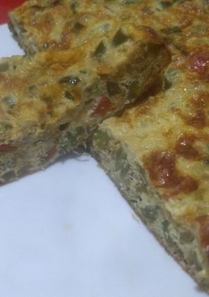 Una foto de Tortilla de pencas o cabos de acelga