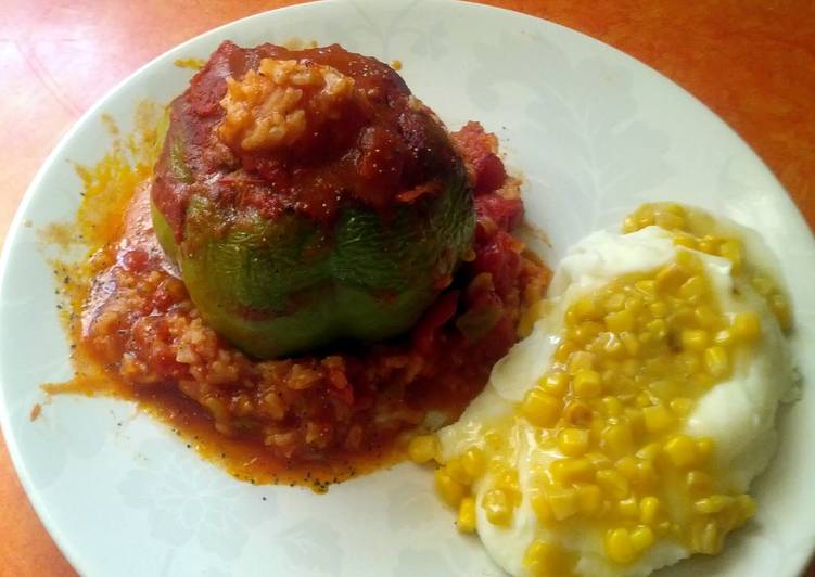 Recipe of Quick stuffed green peppers