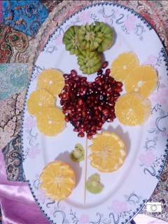 عکسی از دستور تزیین ظرف میوه