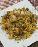 Плов с грибами