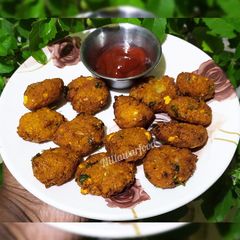 A picture of Matar Dal Fritters.