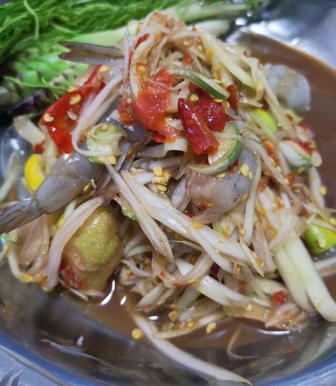 รูปของ ส้มตำกุ้งสด