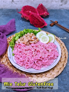 Foto resep Mie Telur GlutenFree Kulit Buah Naga