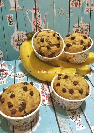 Foto resep Banana Muffin Empuk Manis Aduhai