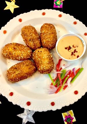 A picture of Corn kebabsSuperbly delicious kebabs to enjoy this monsoon season..